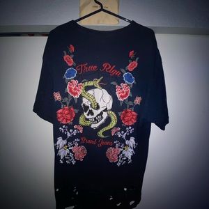 True Religion navy blue XXL tee